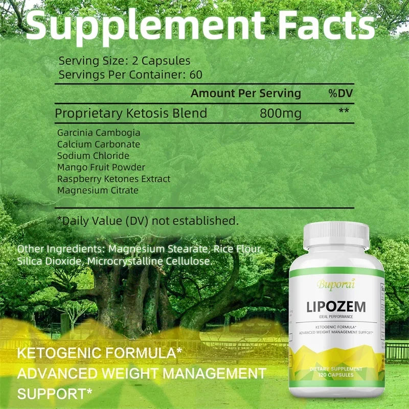 Capsules Lipozem-Santé Digestive, Suppression de l'appétit, Mardi olisme, Gestion du poids