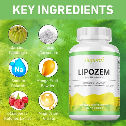 Capsules Lipozem-Santé Digestive, Suppression de l'appétit, Mardi olisme, Gestion du poids