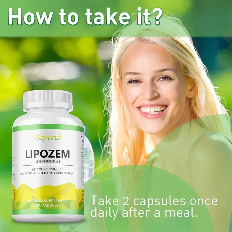 Capsules Lipozem-Santé Digestive, Suppression de l'appétit, Mardi olisme, Gestion du poids